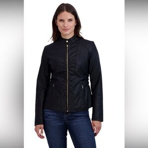 Baccini Women’s Black Moto Jacket Brand New with Tag!